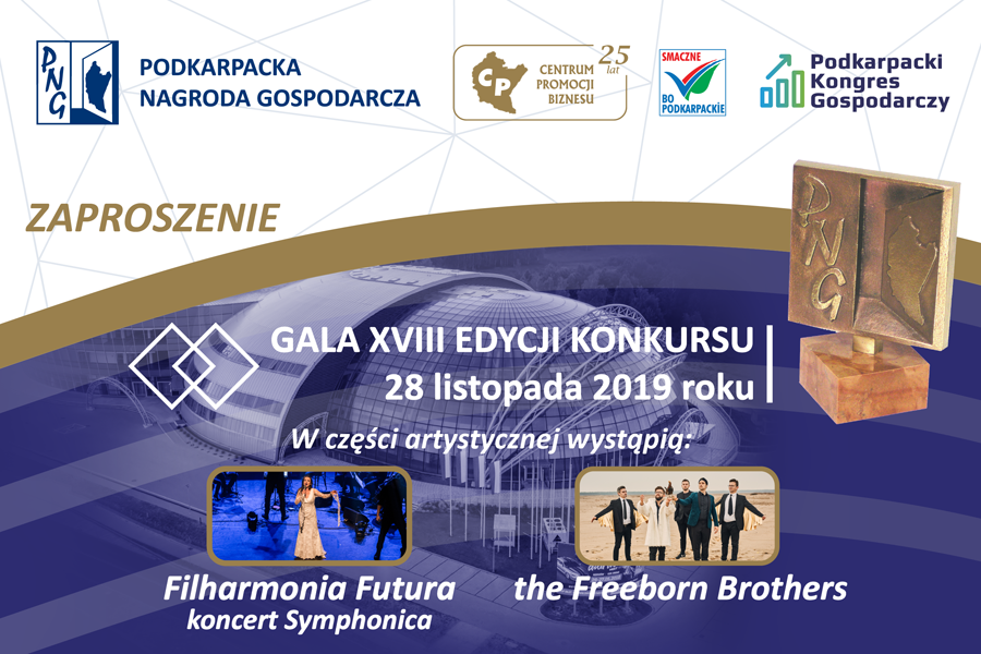 Filharmonia Futura oraz the Freeborn Brothers gwiazdami Gali Konkursu „Podkarpacka Nagroda Gospodarcza” 2019