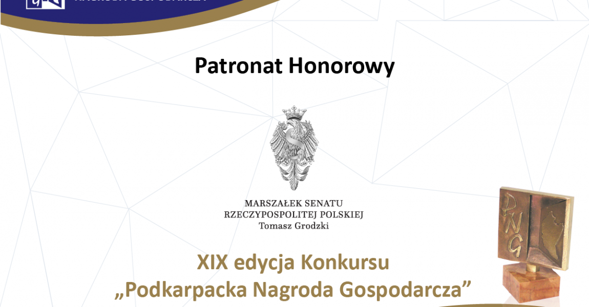 Marszałek Senatu Rzeczypospolitej Polskiej przyznał Patronat honorowy nad XIX edycją Konkursu